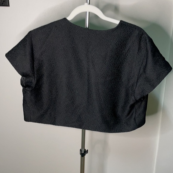 Natori Black Cropped Short Sleeve Jacket Size L - Picture 6 of 6